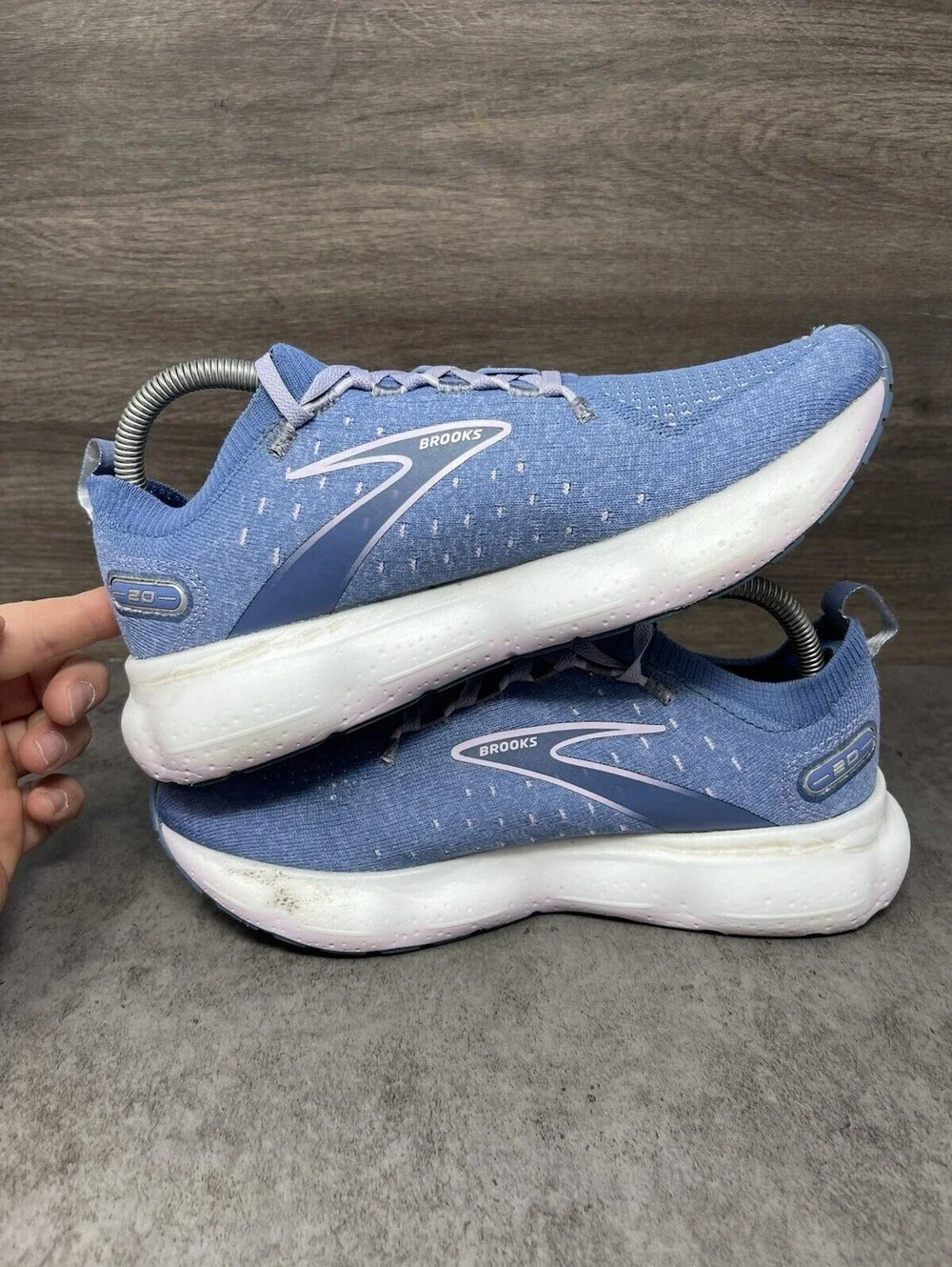 Brooks Glycerin 20 Womens Size 9 Blue Purple DNA LOFT v3 Cushioned Running Shoes